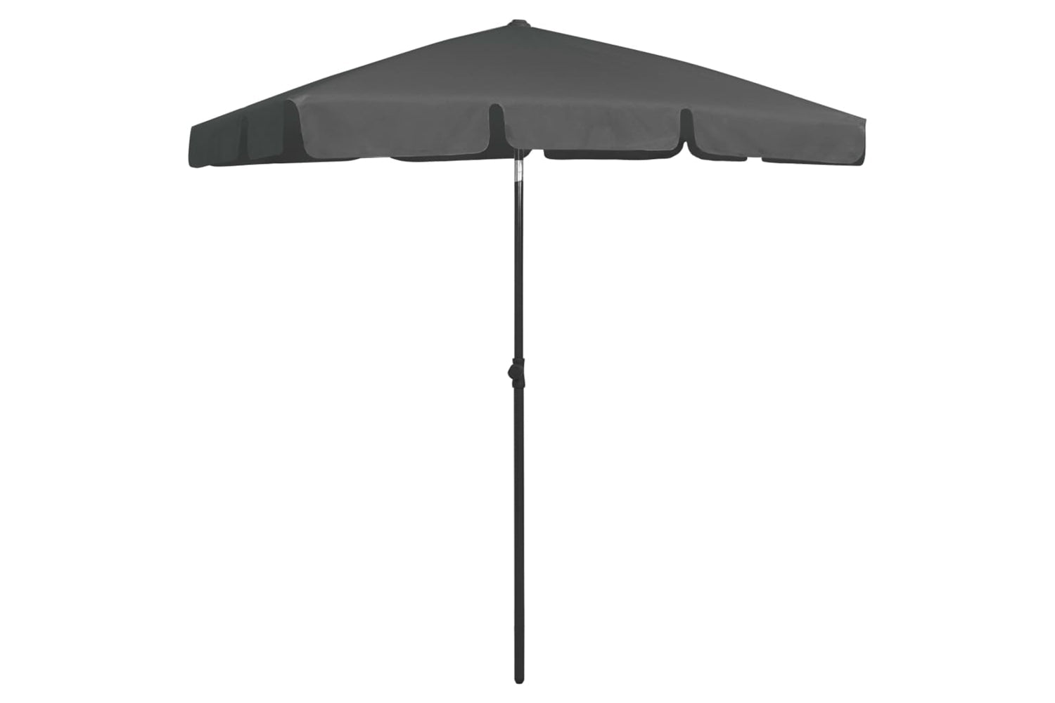 vidaXL 314721 Beach Umbrella Anthracite 180x120cm-2