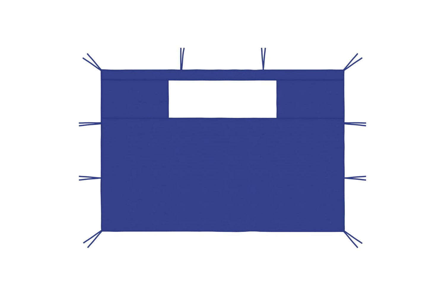 Vidaxl 3070426 Gazebo Sidewalls With Windows 2 Pcs Blue-2