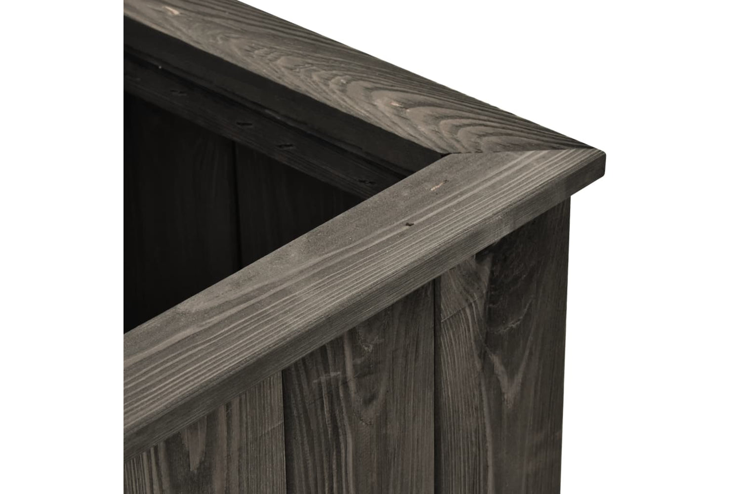 vidaXL 315414 Raised Bed Dark Grey 74x32x30cm Solid Pinewood-4