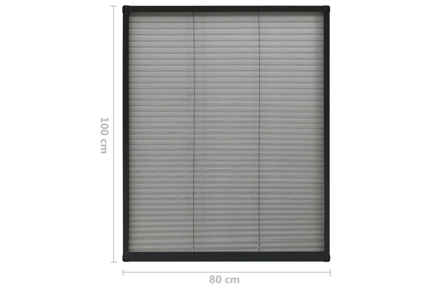 vidaXL 148664 Plisse Insect Screen For Windows Aluminium Anthracite 80x100cm-6