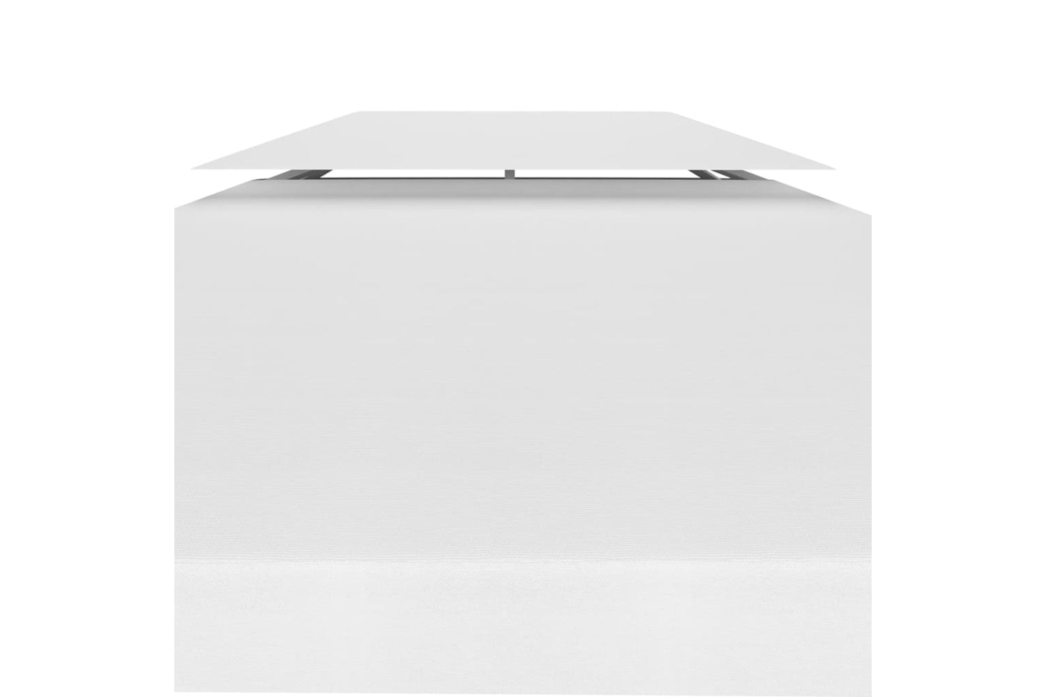 Vidaxl 2-tier Gazebo Top Cover 310 G/m2 3x3 M White-4