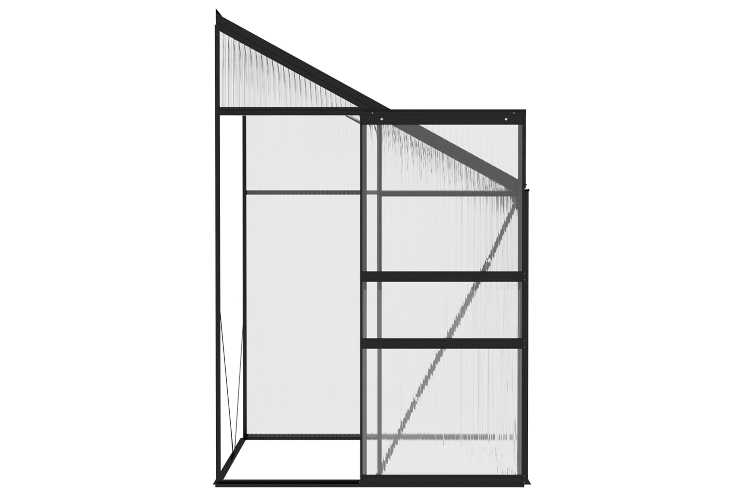 vidaXL 312044 Greenhouse Anthracite Aluminium 2.59 MÃƒÂ¢Ã‚Â³-4