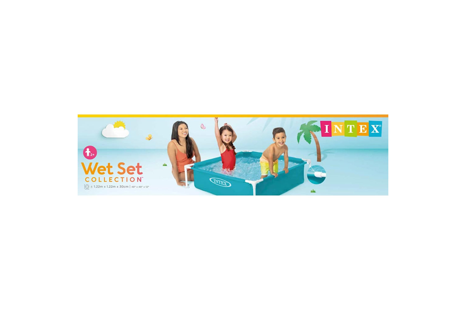 Intex 91474 Intex Swimming Pool Mini Frame 122x122x30 Cm 57173np-3