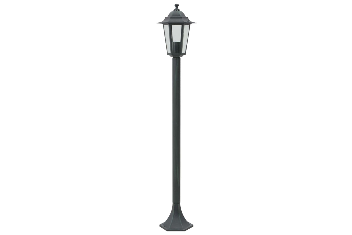 vidaXL 44214 Garden Post Lights 6 Pcs E27 110cm Aluminium Dark Green-3