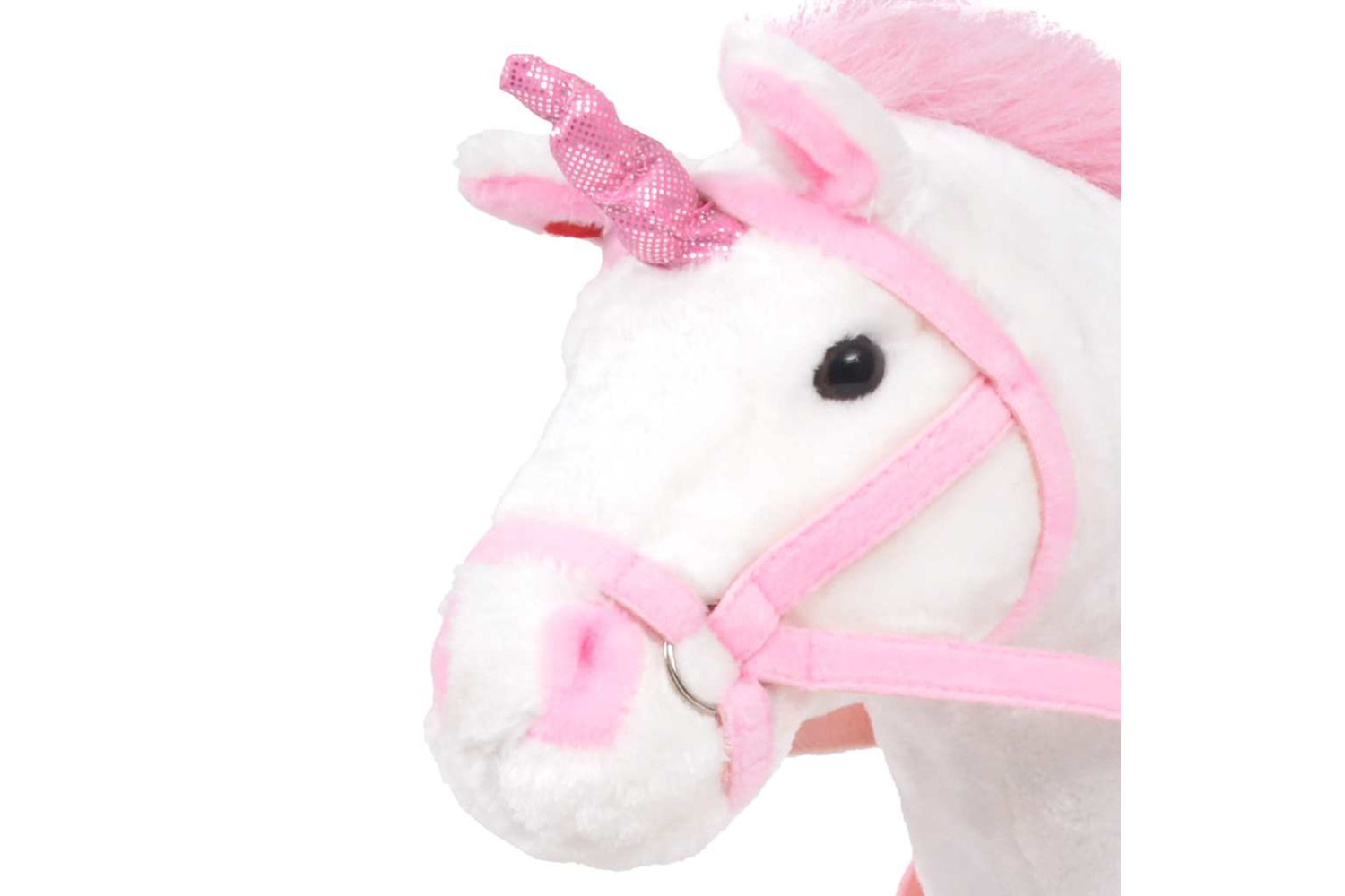 Vidaxl Standing Plush Toy Unicorn White And Pink Xxl-3