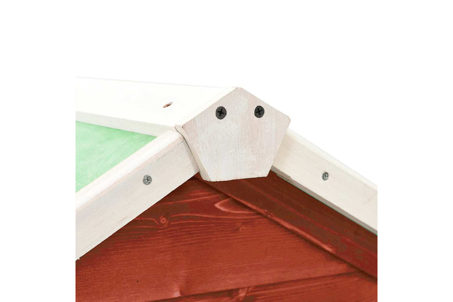 vidaXL 170871 Rabbit Hutch Red And White 140x63x120cm Solid Firwood-8