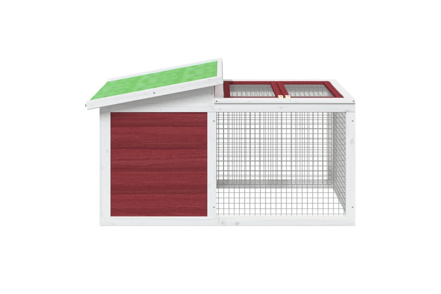 vidaXL 172291 Rabbit Hutch Mocha 100.5x54x55cm Solid Wood Pine-2