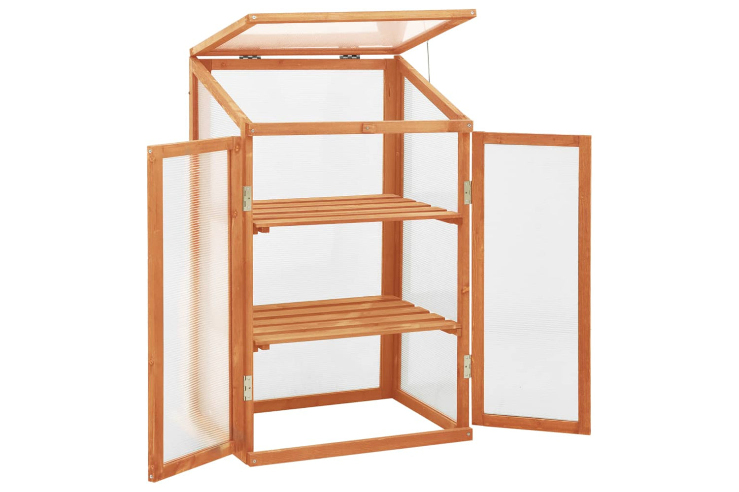 vidaXL 314848 Greenhouse 60x45x100cm Firwood-2