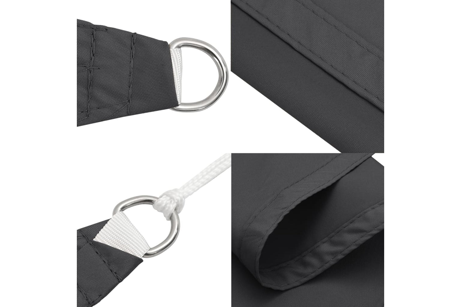 Vidaxl 135121 Sunshade Sail Oxford Fabric Triangular 4x4x4 M Anthracite-6
