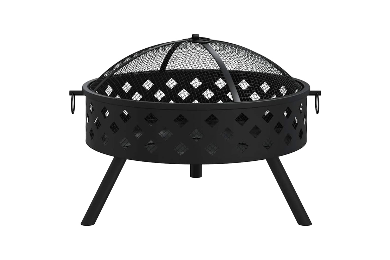 vidaXL 360062 Fire Pit With Poker 58cm Xxl Steel-2