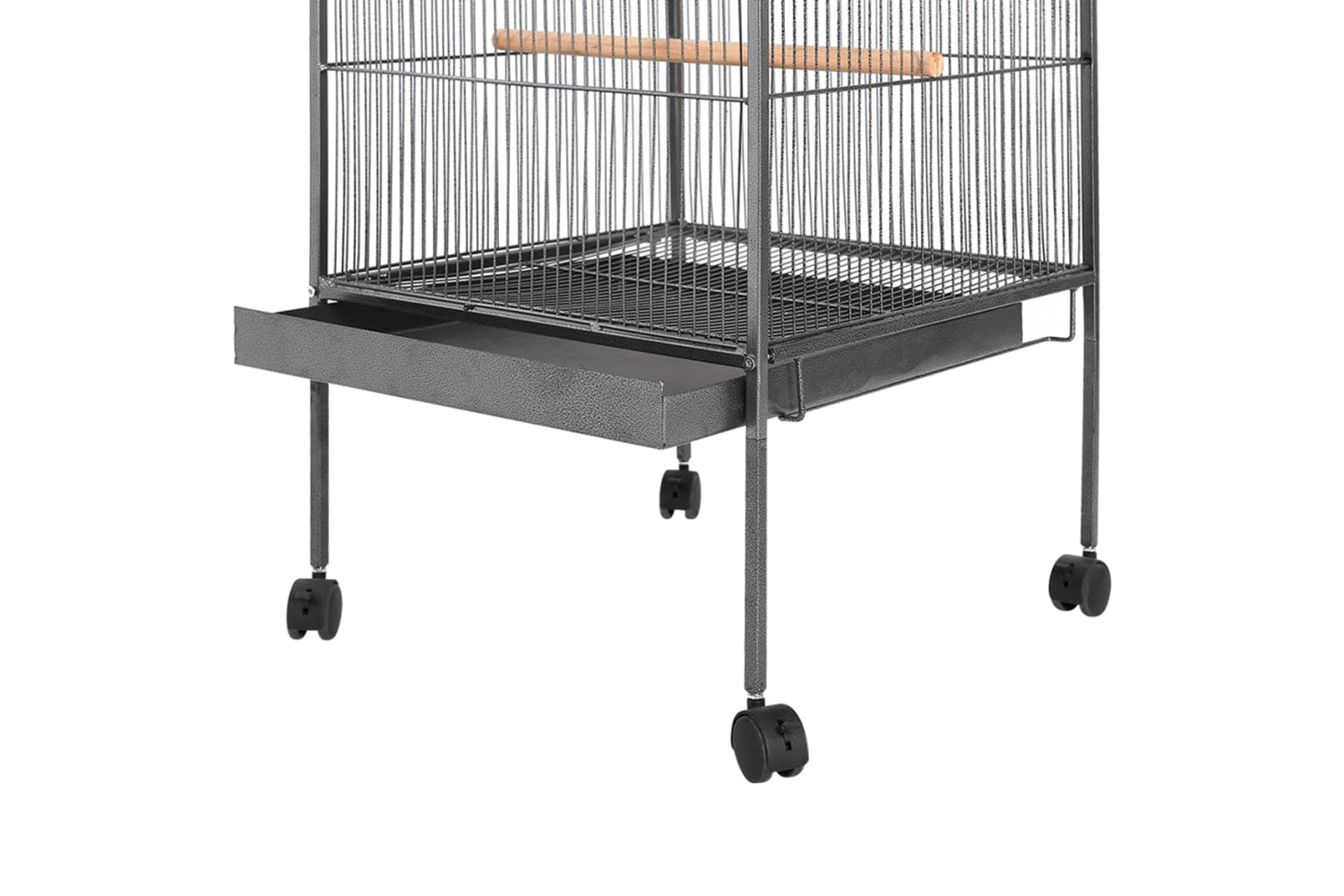 vidaXL 170408 Bird Cage Black 54x54x146cm Steel-2