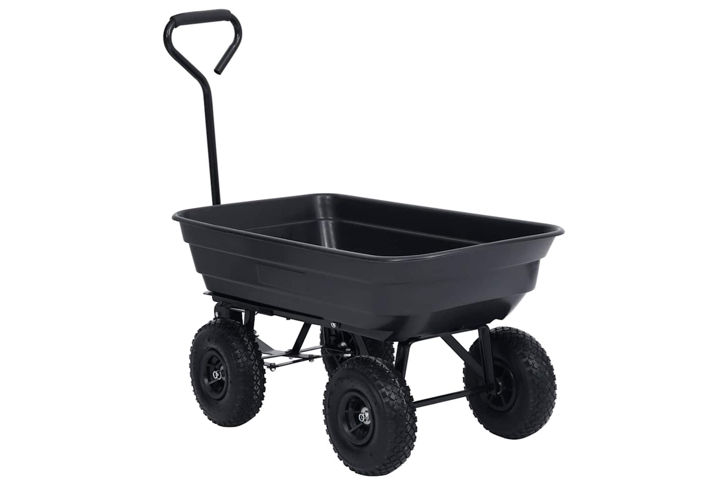 Vidaxl 92579 Garden Tipping Hand Cart 300 Kg 75l Black-3