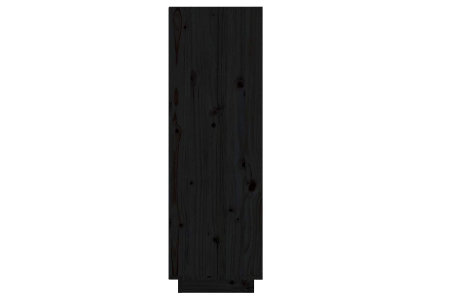 vidaXL Shoe Cabinet Black 34x30x105cm Solid Wood Pine-3
