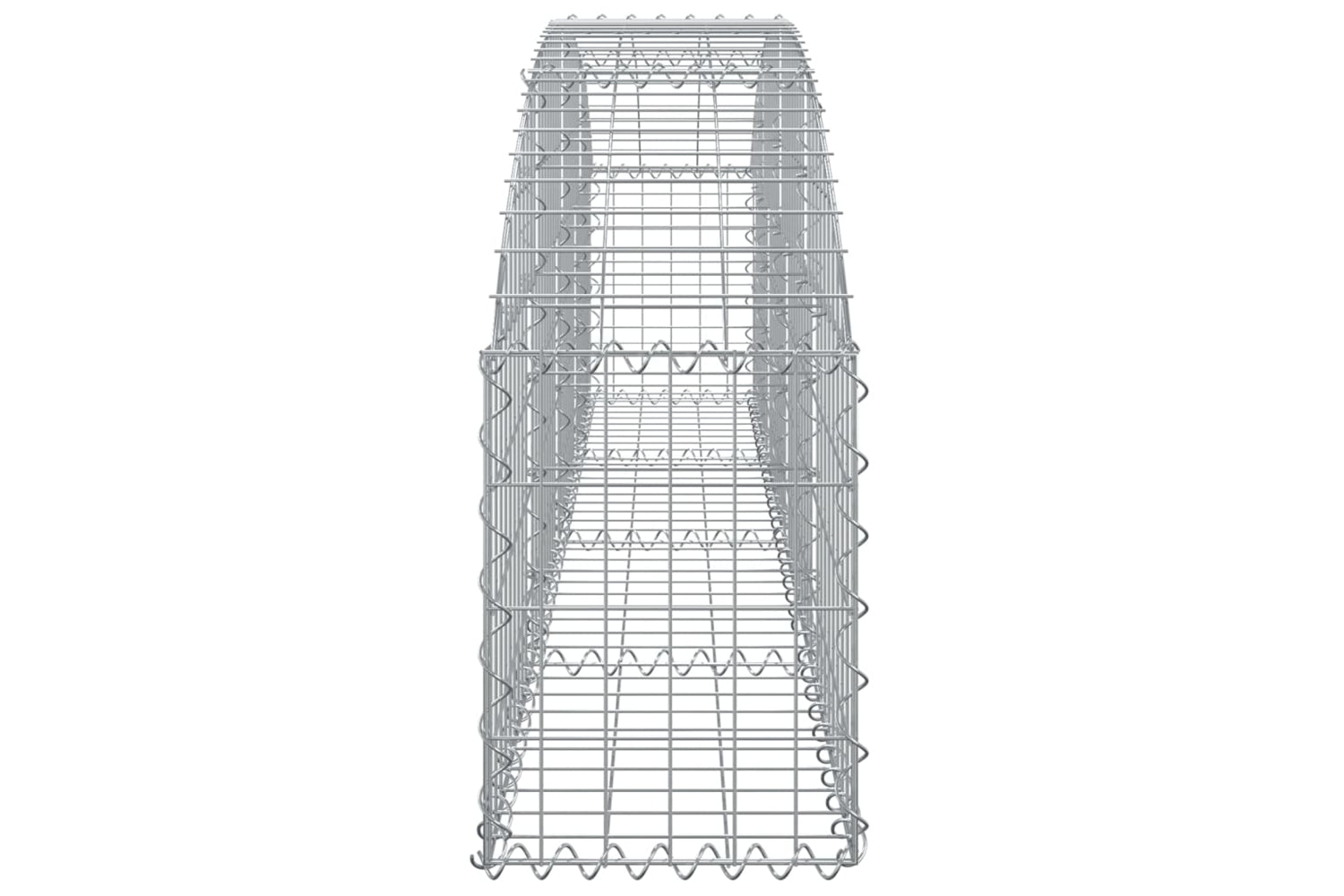 vidaXL 153462 Arched Gabion Basket 200x30x40/60cm Galvanised Iron-3