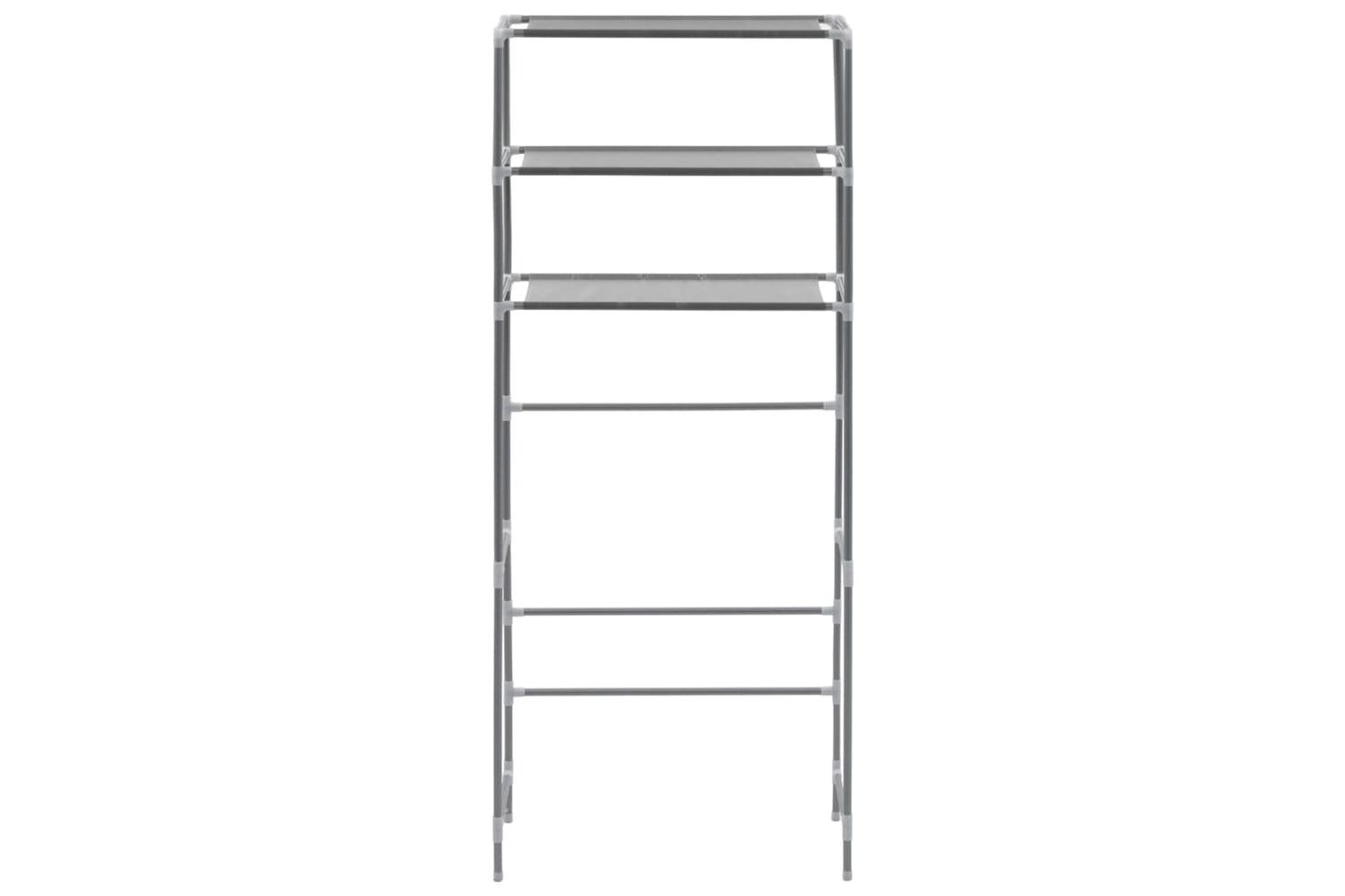 vidaXL 282465 3-tier Storage Rack Over Laundry Machine Silver 69x28x169cm-2
