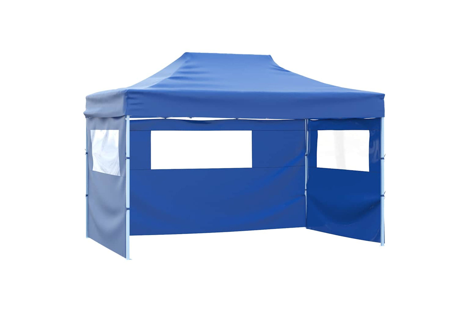 Vidaxl Foldable Tent Pop-up With 4 Side Walls 3x4.5 M Blue-4