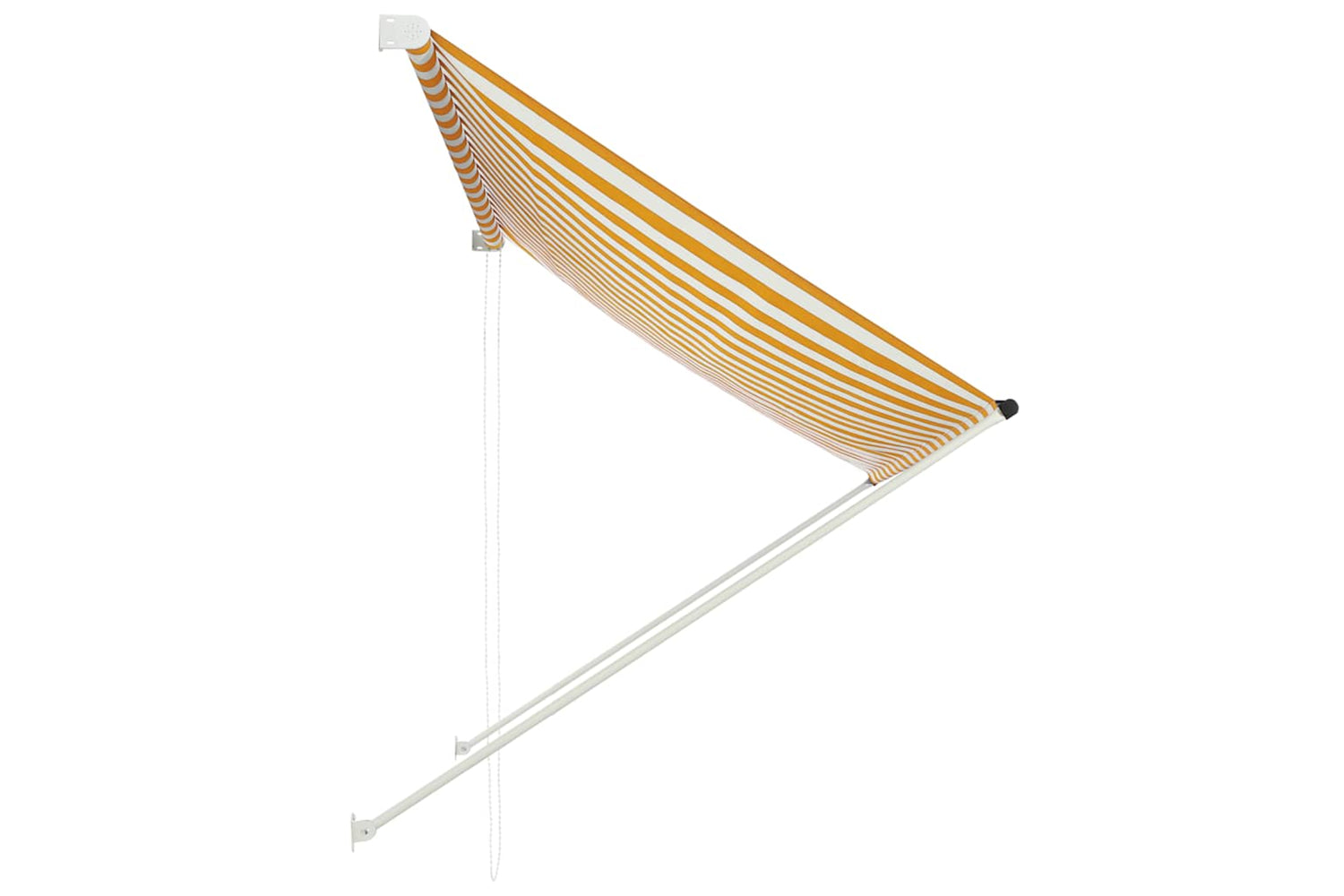 Vidaxl Retractable Awning 200x150 Cm Yellow And White-2