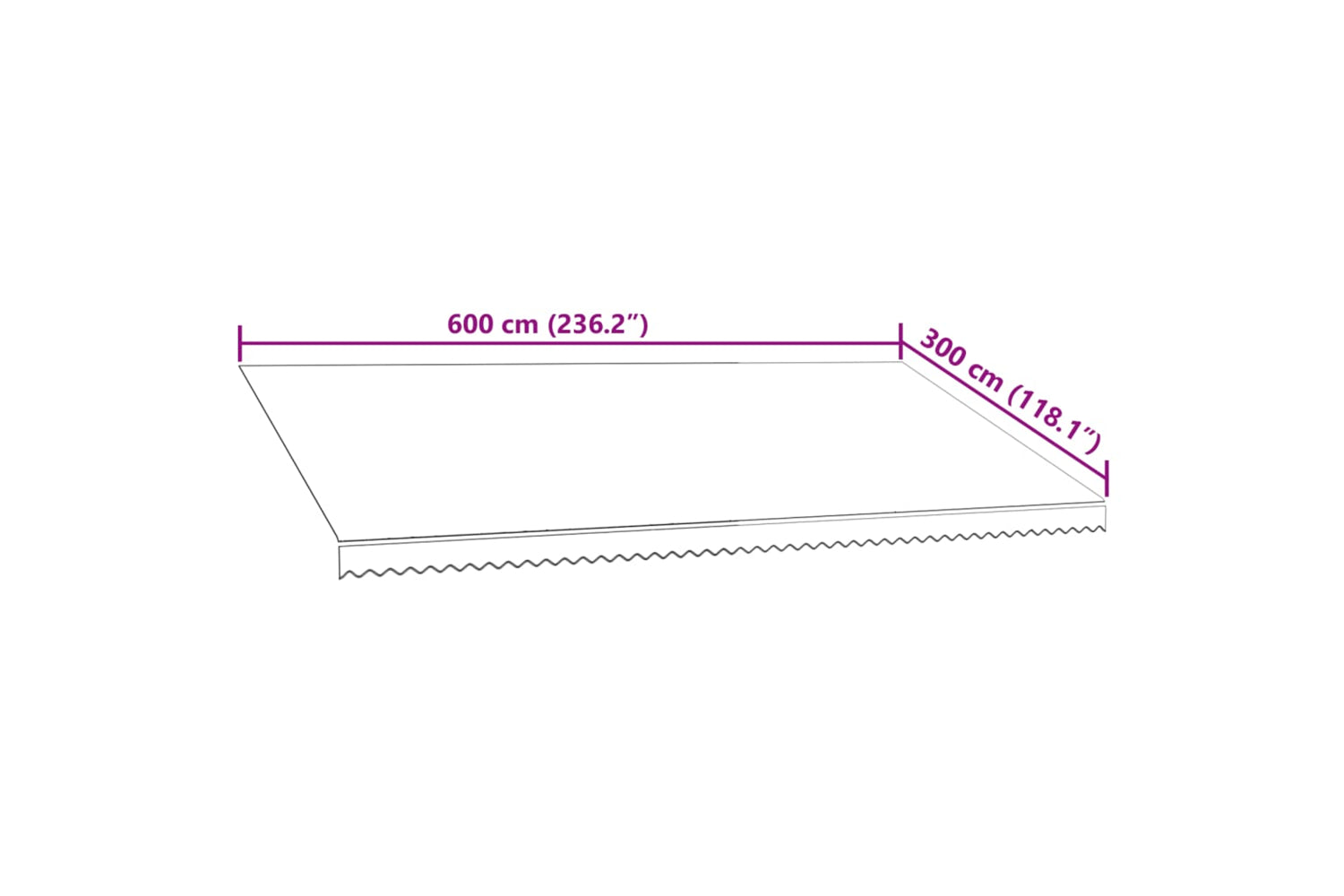 vidaXL Awning Top Sunshade Canvas Orange And Brown 600x300cm-5