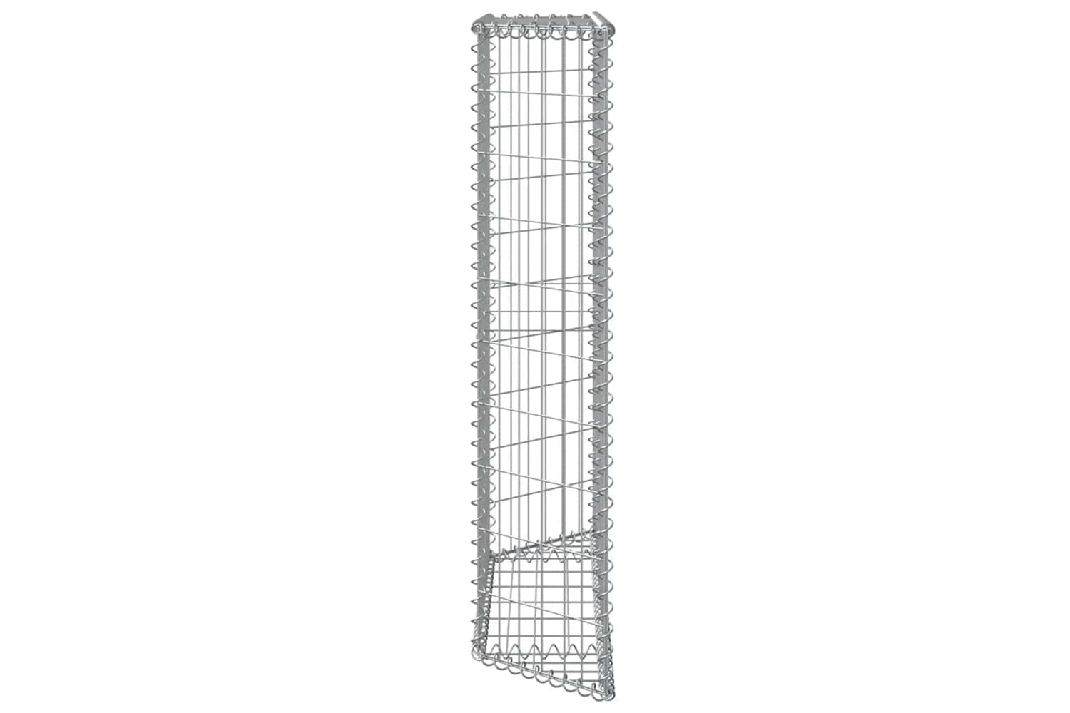 vidaXL 145653 Trapezium Gabion Raised Bed Galvanised Steel 100x20x100cm-6