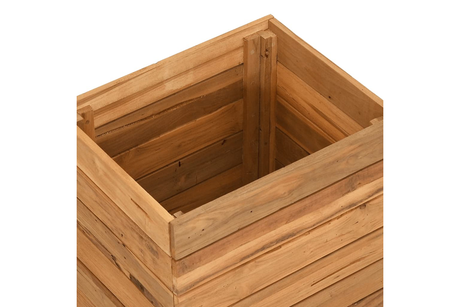 vidaXL Raised Bed 50x40x55cm Recycled Teak Wood And Steel-5
