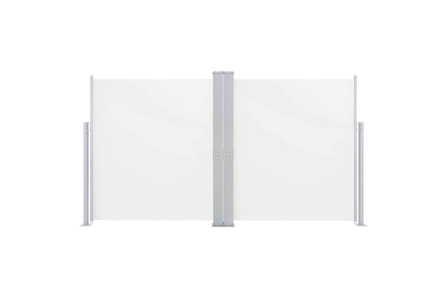 vidaXL 48467 Patio Retractable Double Side Awning 170x600cm Cream-2