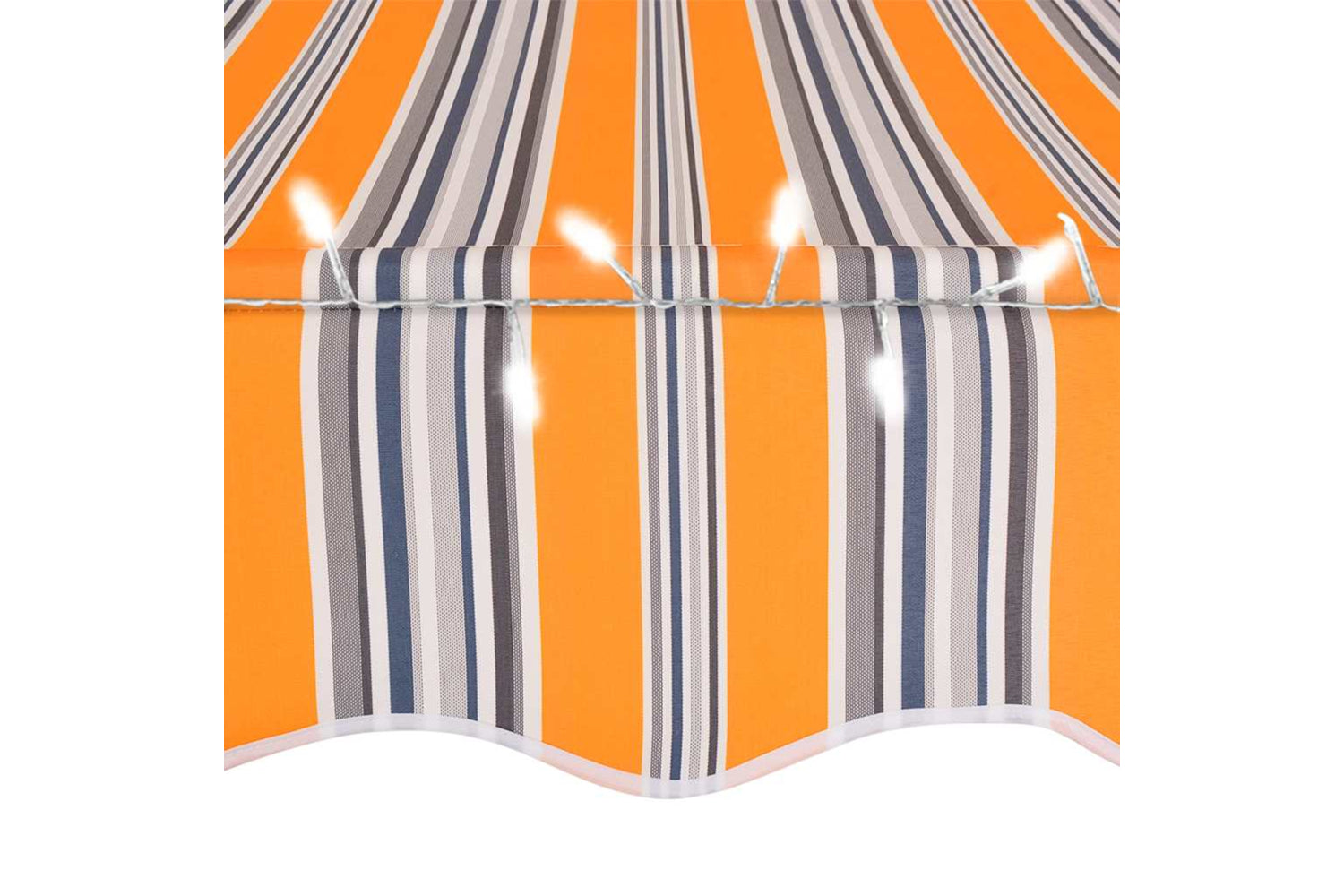 vidaXL 145851 Manual Retractable Awning With Led 250cm Yellow And Blue-5