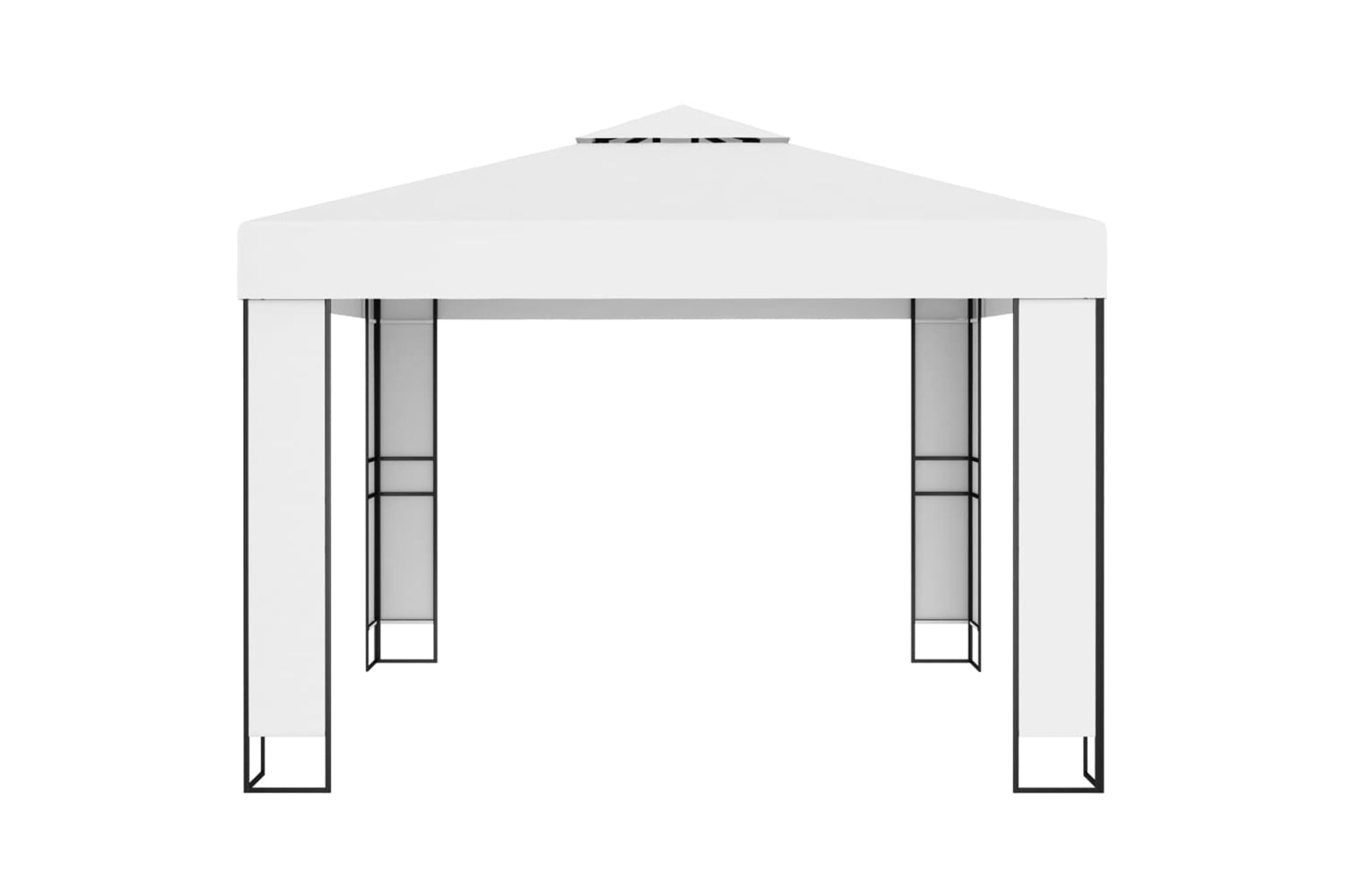 Vidaxl 47950 Gazebo With Double Roof 3x3 M White-2