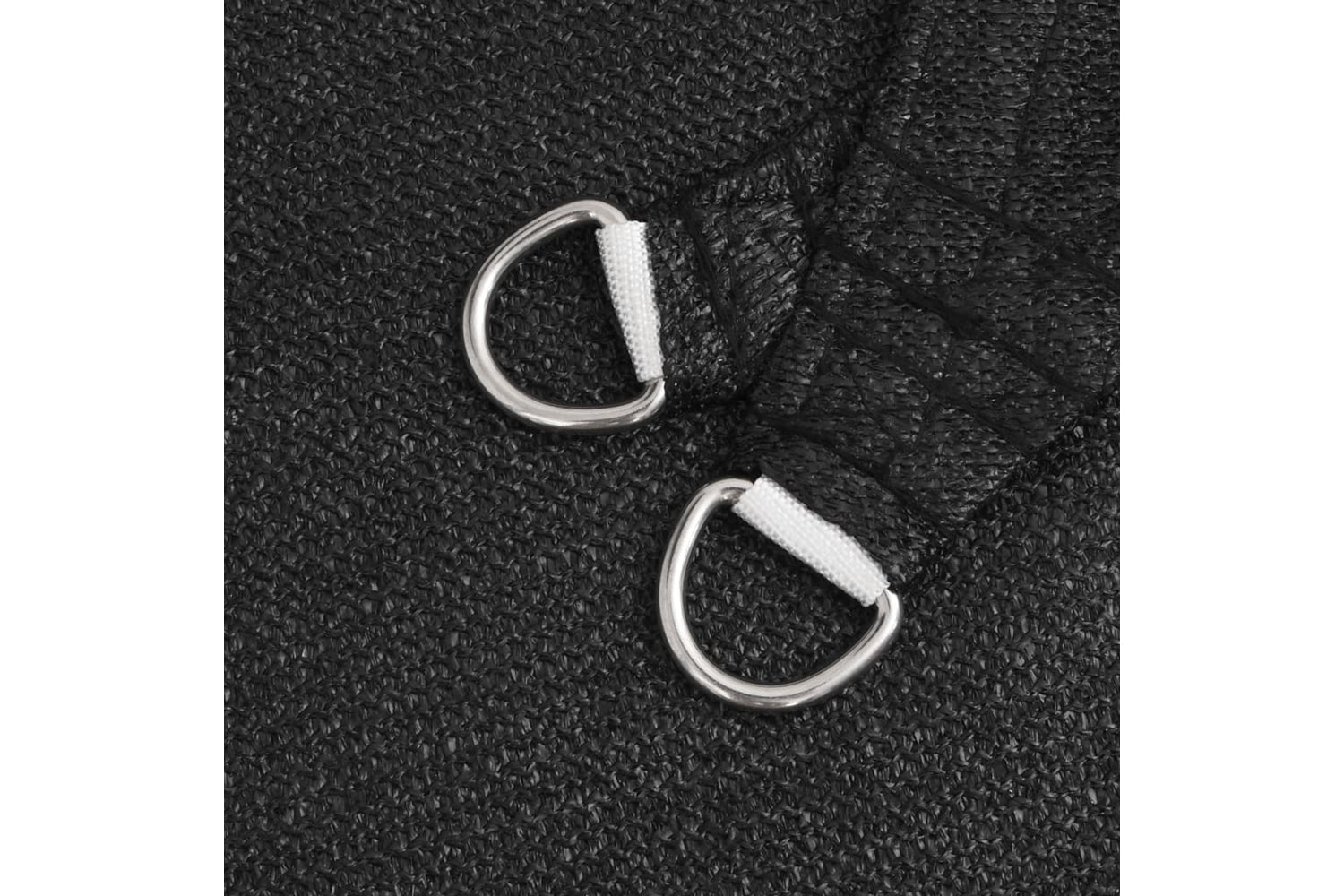 vidaXL 311748 Sunshade Sail 160 G/mÂ² Black 3.6x3.6x3.6 M Hdpe-4