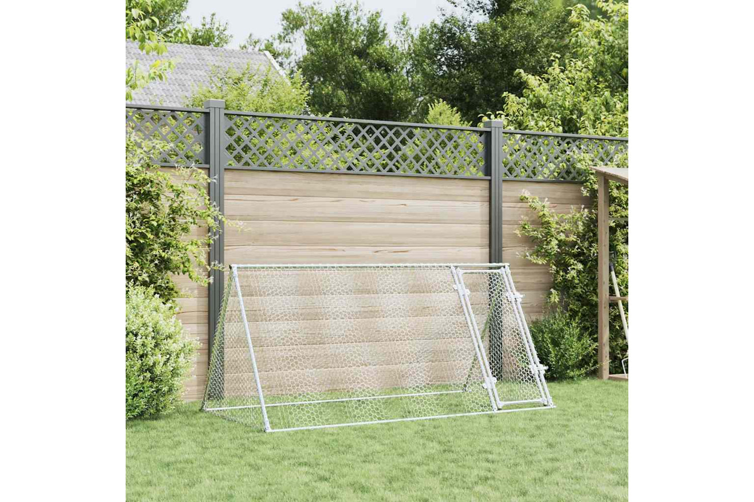 Vidaxl Chicken Cage Silver 200x105x91 Cm Galvanised Steel-2