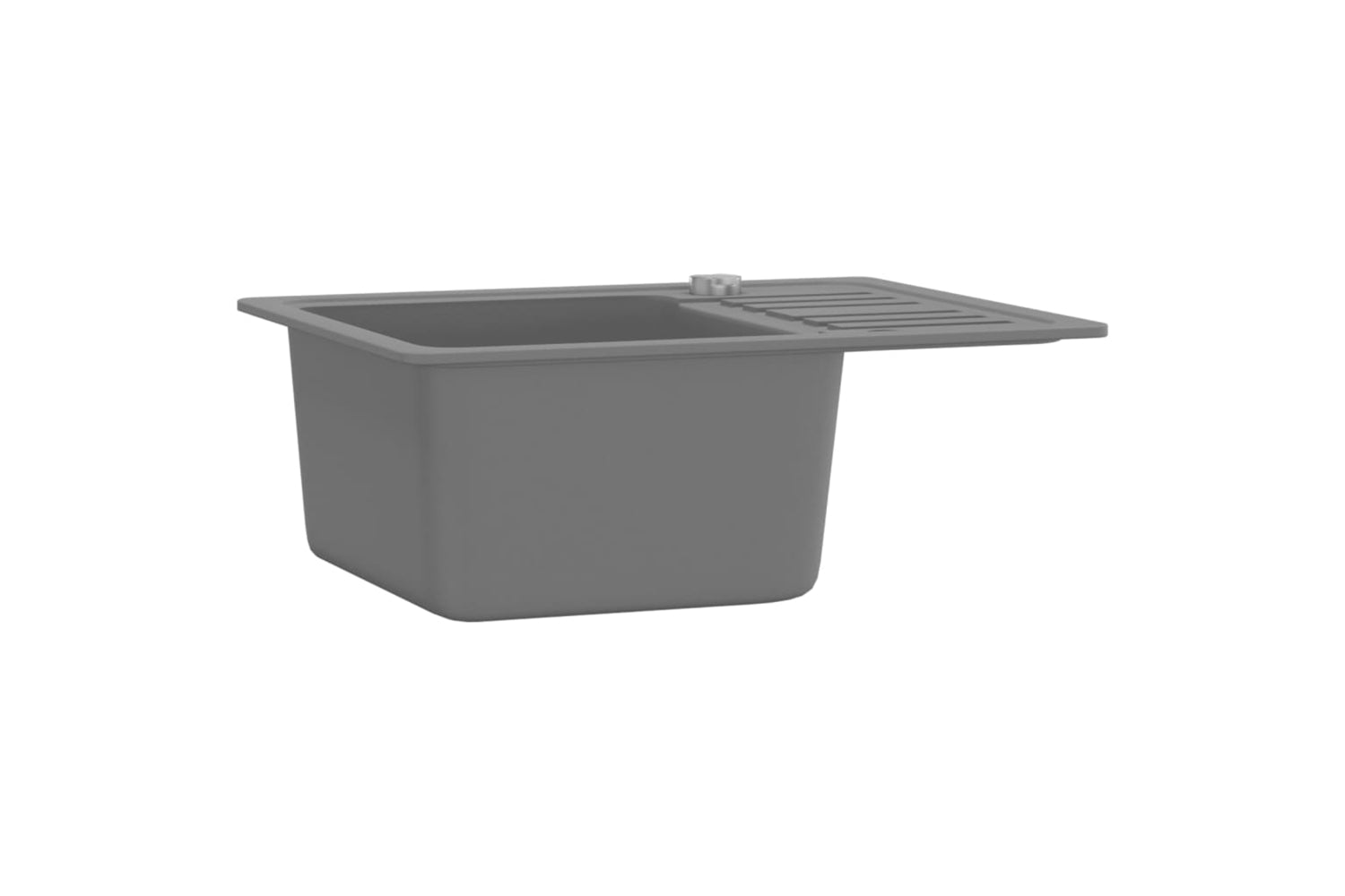 Vidaxl Granite Kitchen Sink Single Basin Grey-2