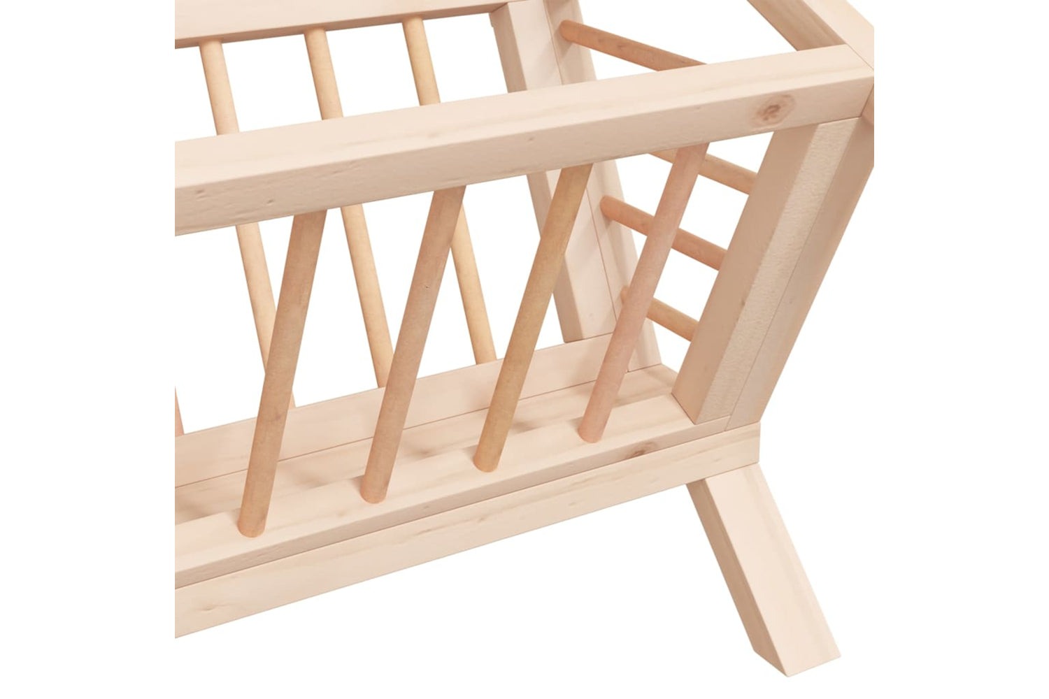 vidaXL 172425 Rabbit Hay Feeder 44x33x33cm Solid Wood Fir-6