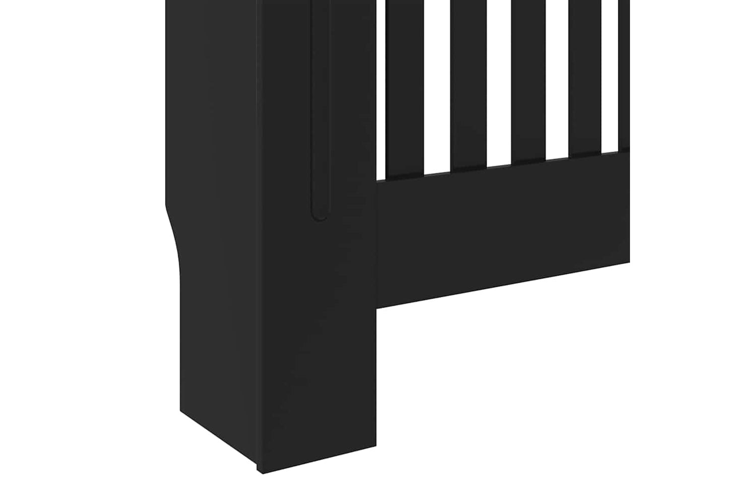 vidaXL Mdf Radiator Cover Black 78cm-6