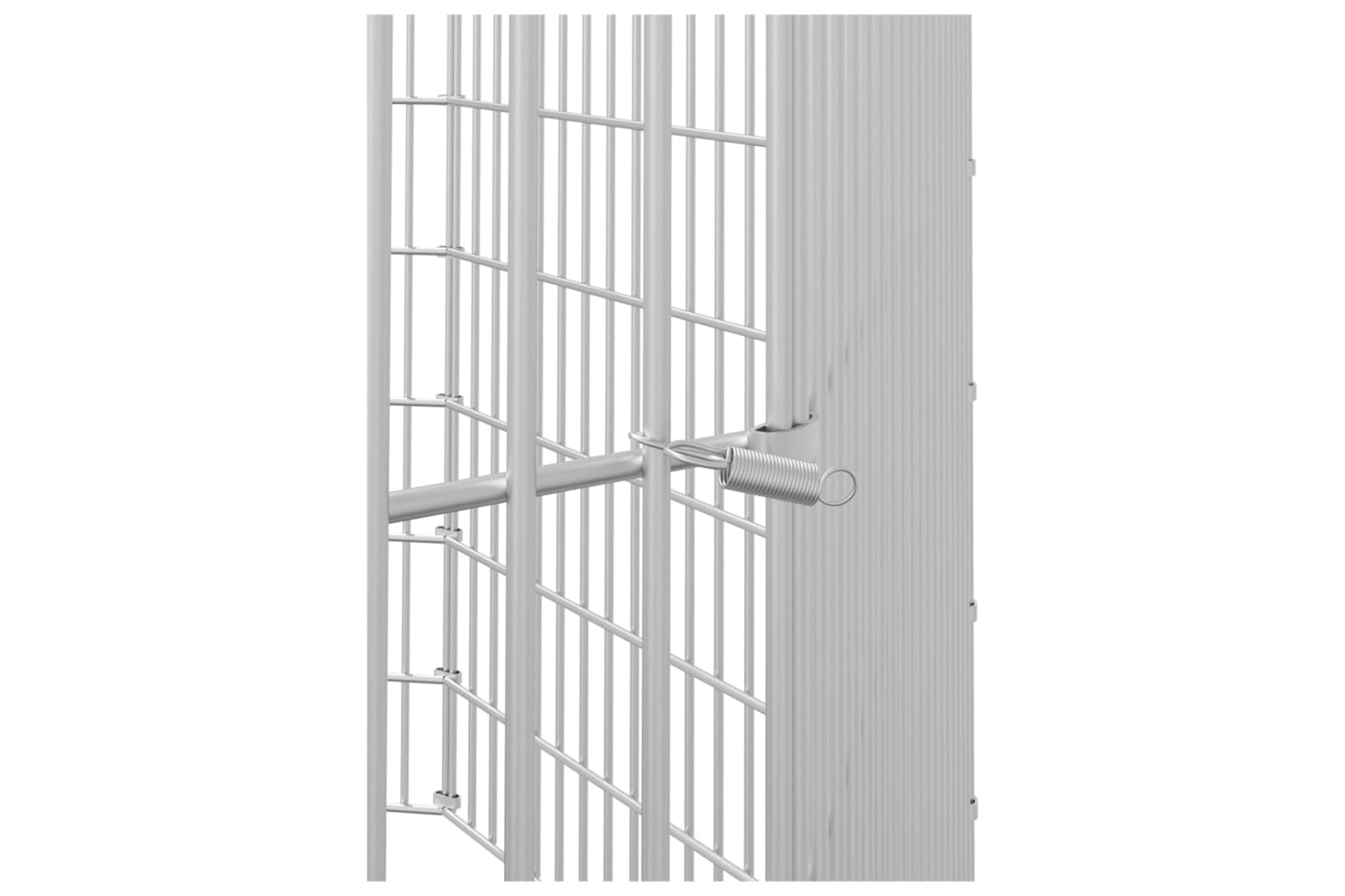 Vidaxl Free Range Animal Enclosure 8-panel 54x60 Cm Galvanised Iron-5