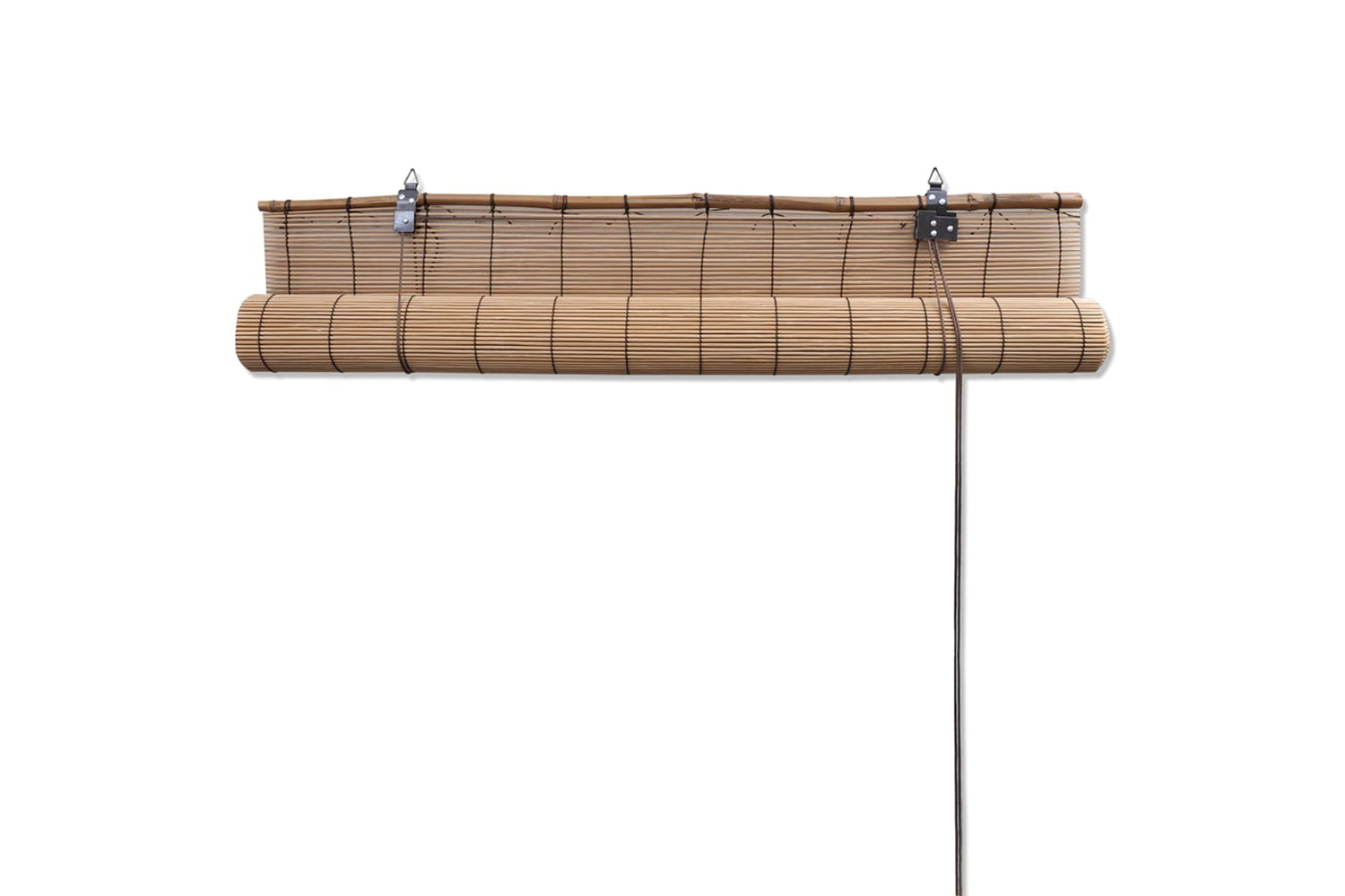 Vidaxl Brown Bamboo Roller Blinds 150 X 220 Cm-5