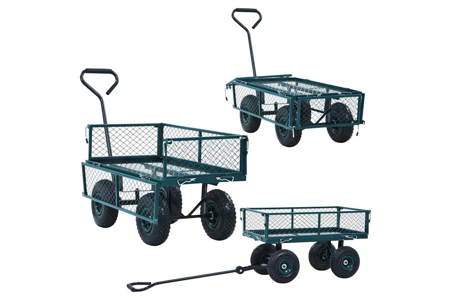 vidaXL 145509 Garden Hand Trolley | Green-6