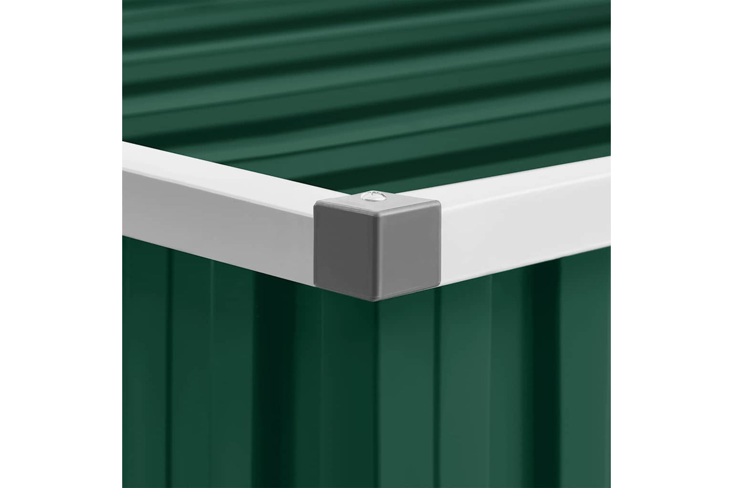 vidaXL 46253 Garden Shed Green 195x198x159cm Galvanised Steel-8