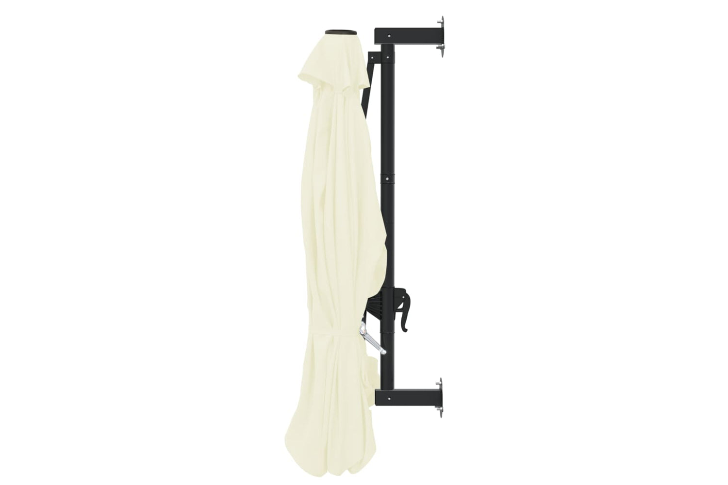 vidaXL Wall-mounted Parasol With Metal Pole 300cm Sand-5