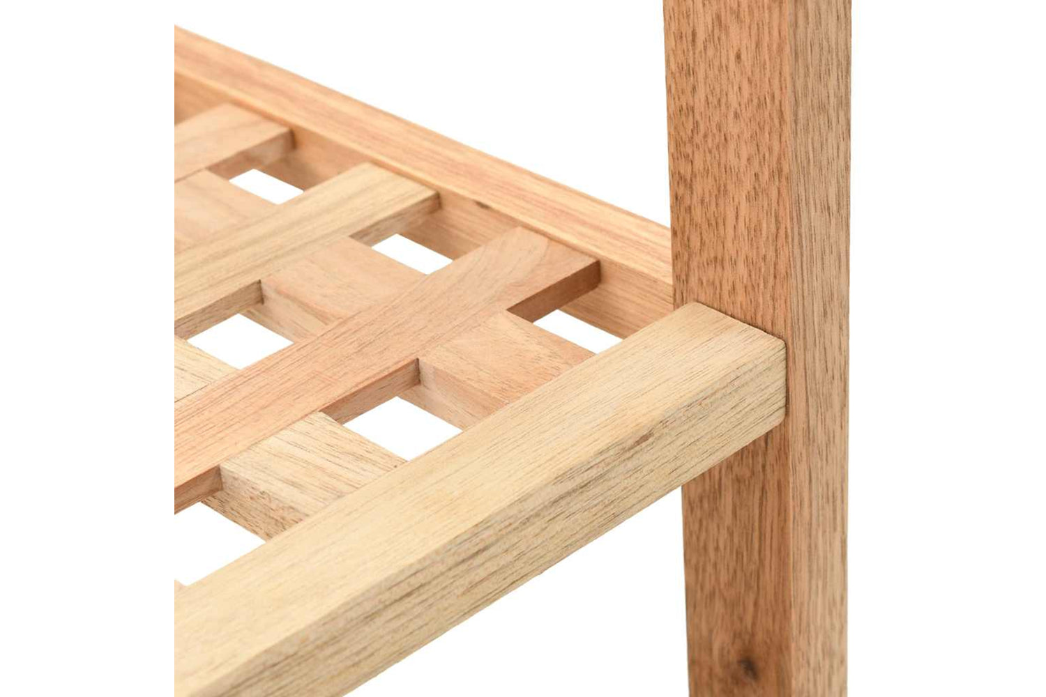 vidaXL 247102 Shoe Rack Solid Walnut Wood 69x26x40cm-5