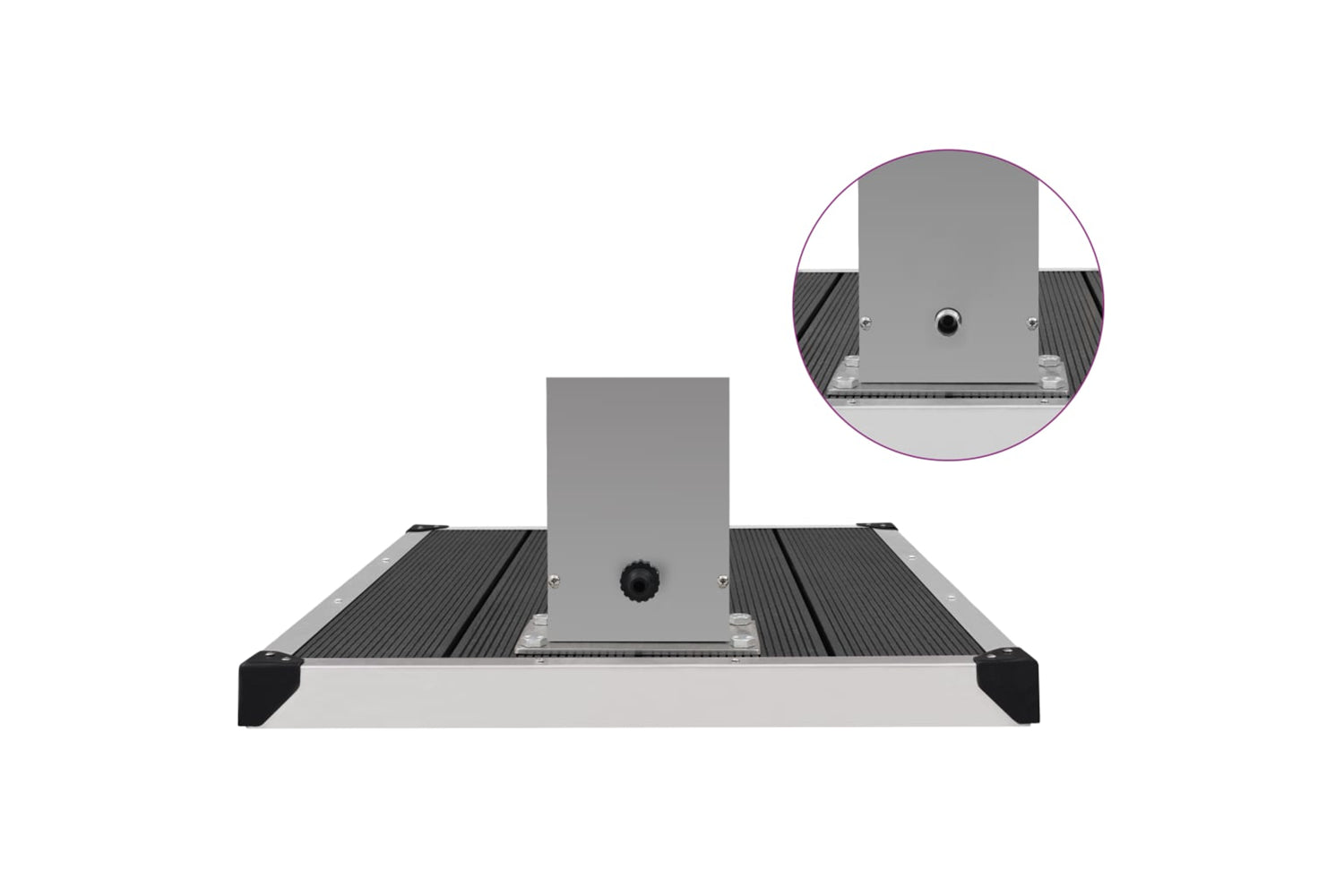Vidaxl 3051292 Outdoor Shower With Tray Wpc Stainless Steel-9