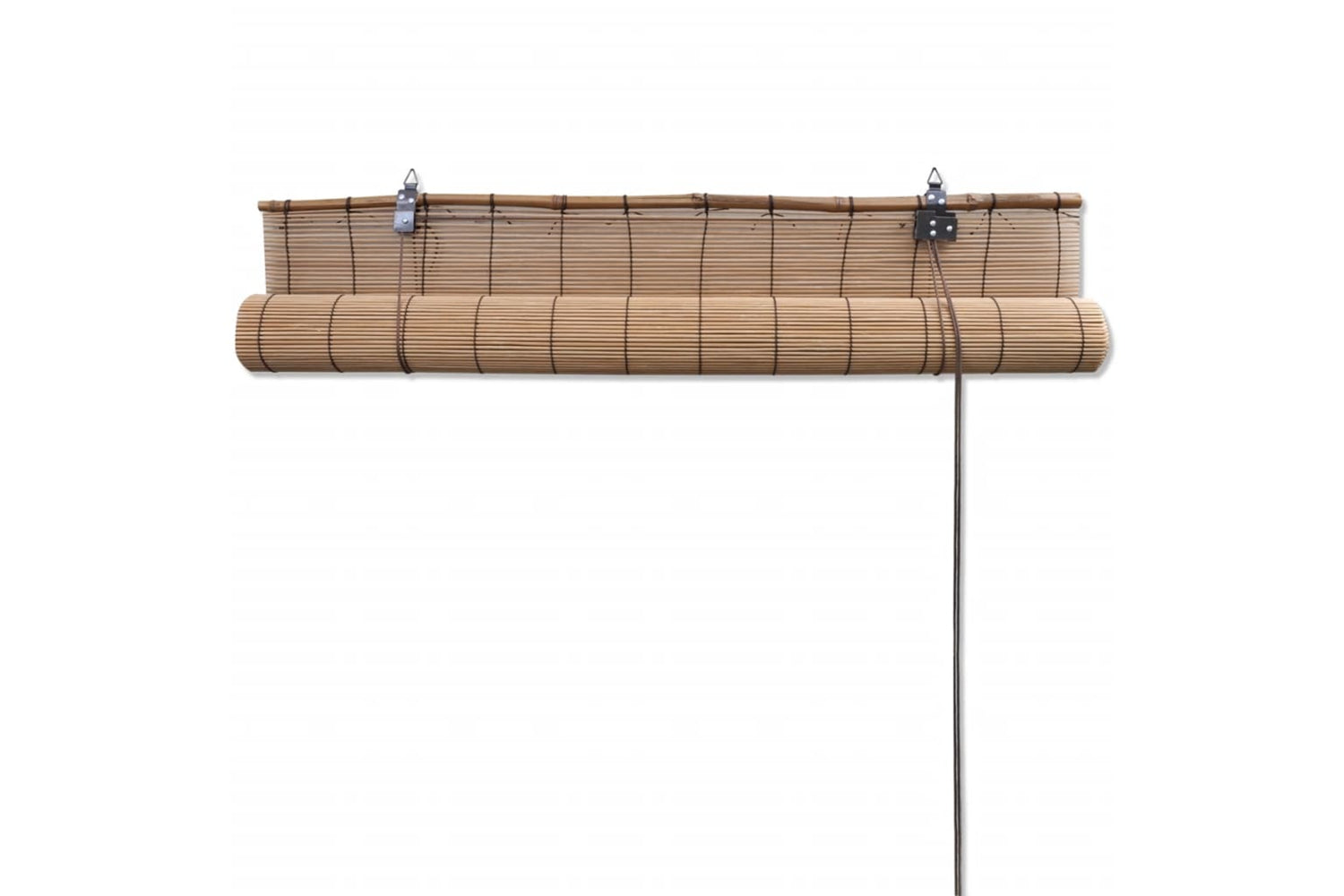 Vidaxl Brown Bamboo Roller Blinds 120 X 220 Cm-5