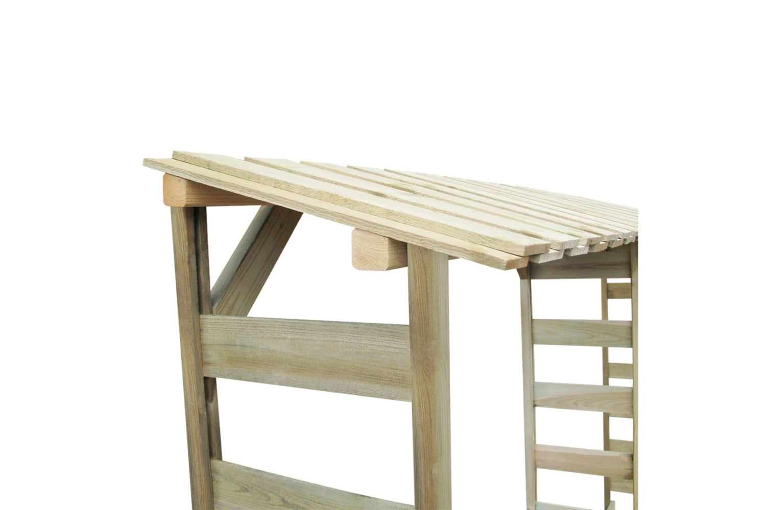 vidaXL 42957 Double Firewood Storage Shed 300x44x176cm Impregnated Pinewood-3
