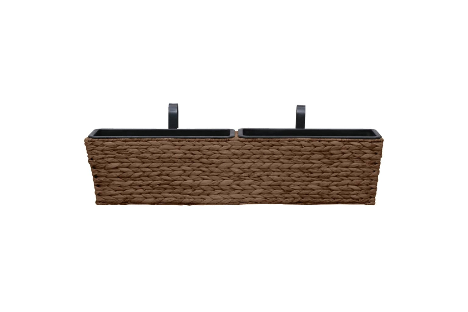 Vidaxl Garden Planters 2 Pcs Water Hyacinth Brown-6