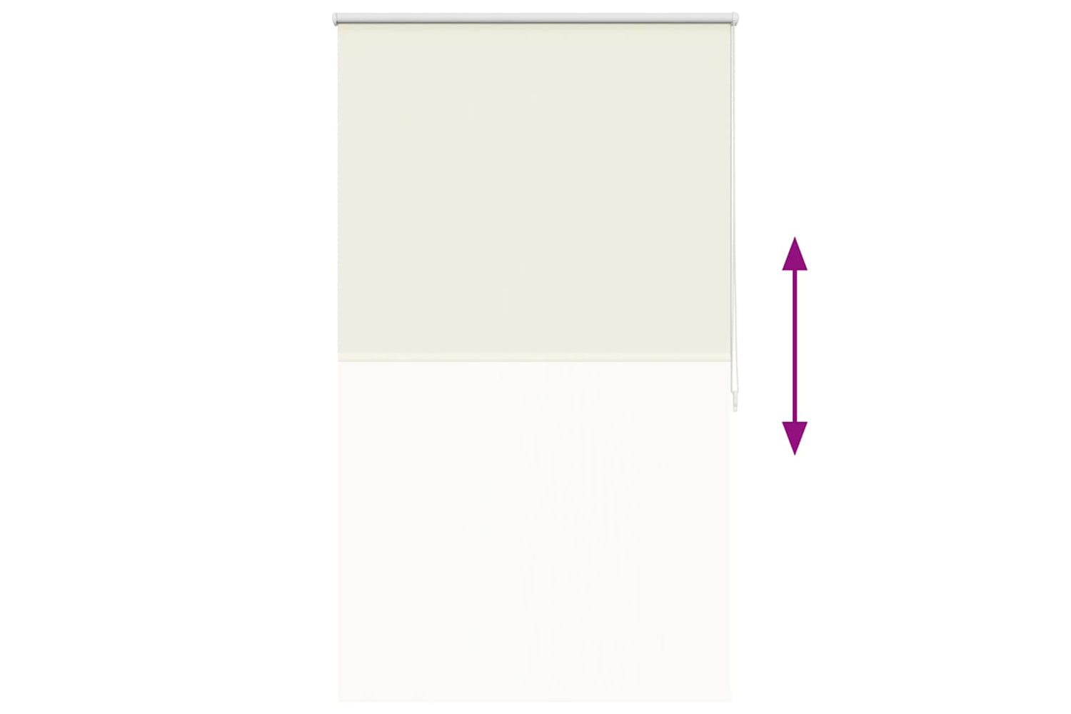 Vidaxl Roller Blind Blackout 80 X 175 Cm Off White-8