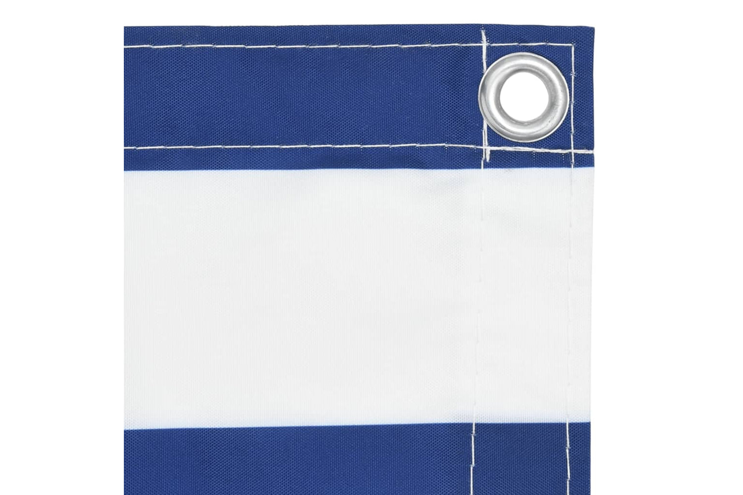 vidaXL 134913 Balcony Screen White And Blue 75x400cm Oxford Fabric-3