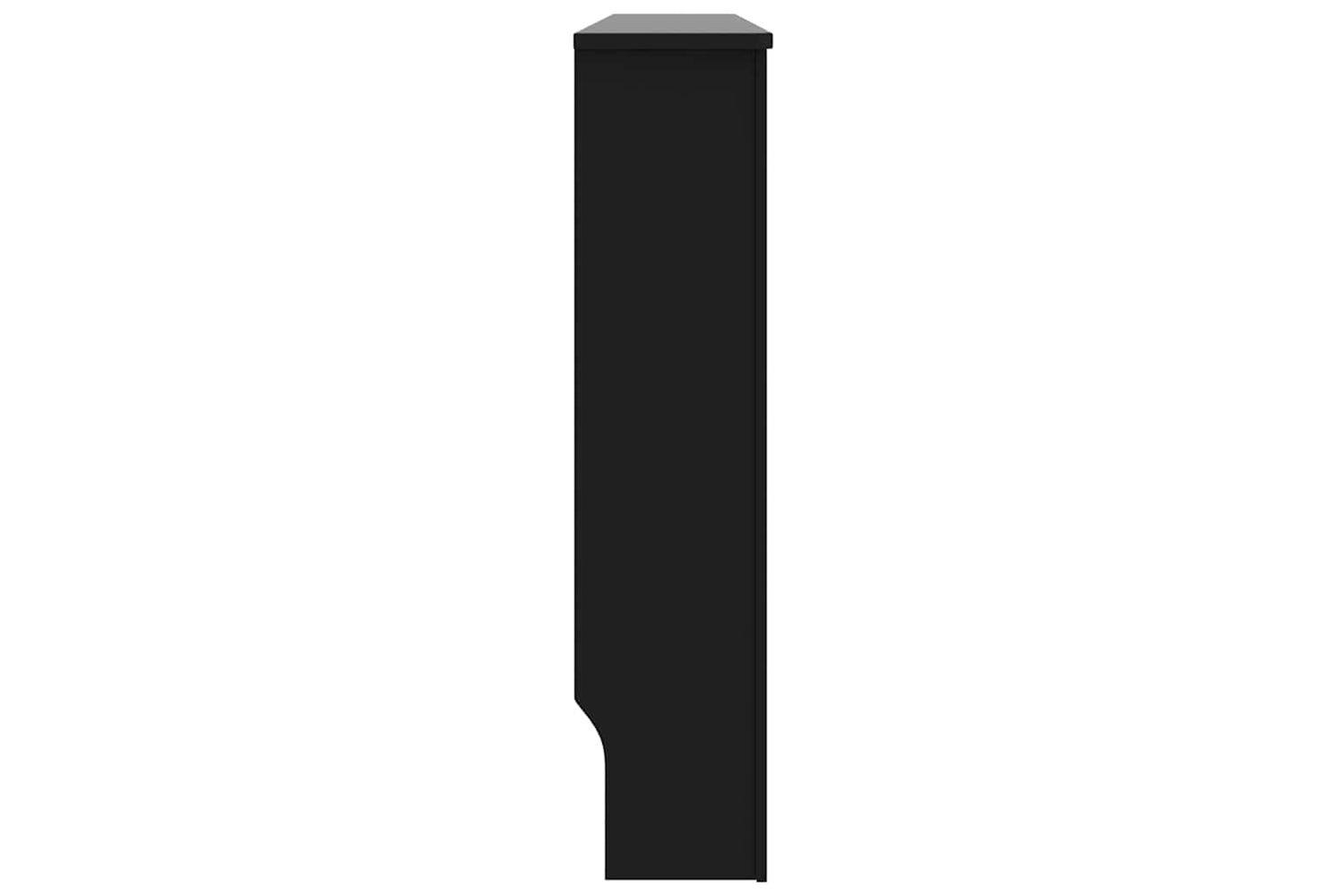 vidaXL Radiator Cover Black 152x19x81.5cm Mdf-4
