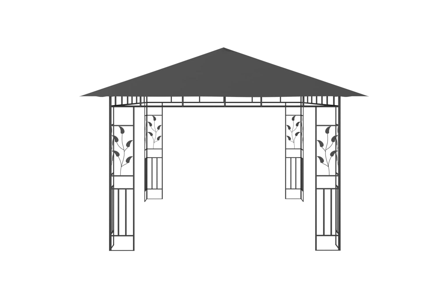Vidaxl 47973 Gazebo With Mosquito Net 4x3x2.73 M Anthracite 180 G/mâ²-4