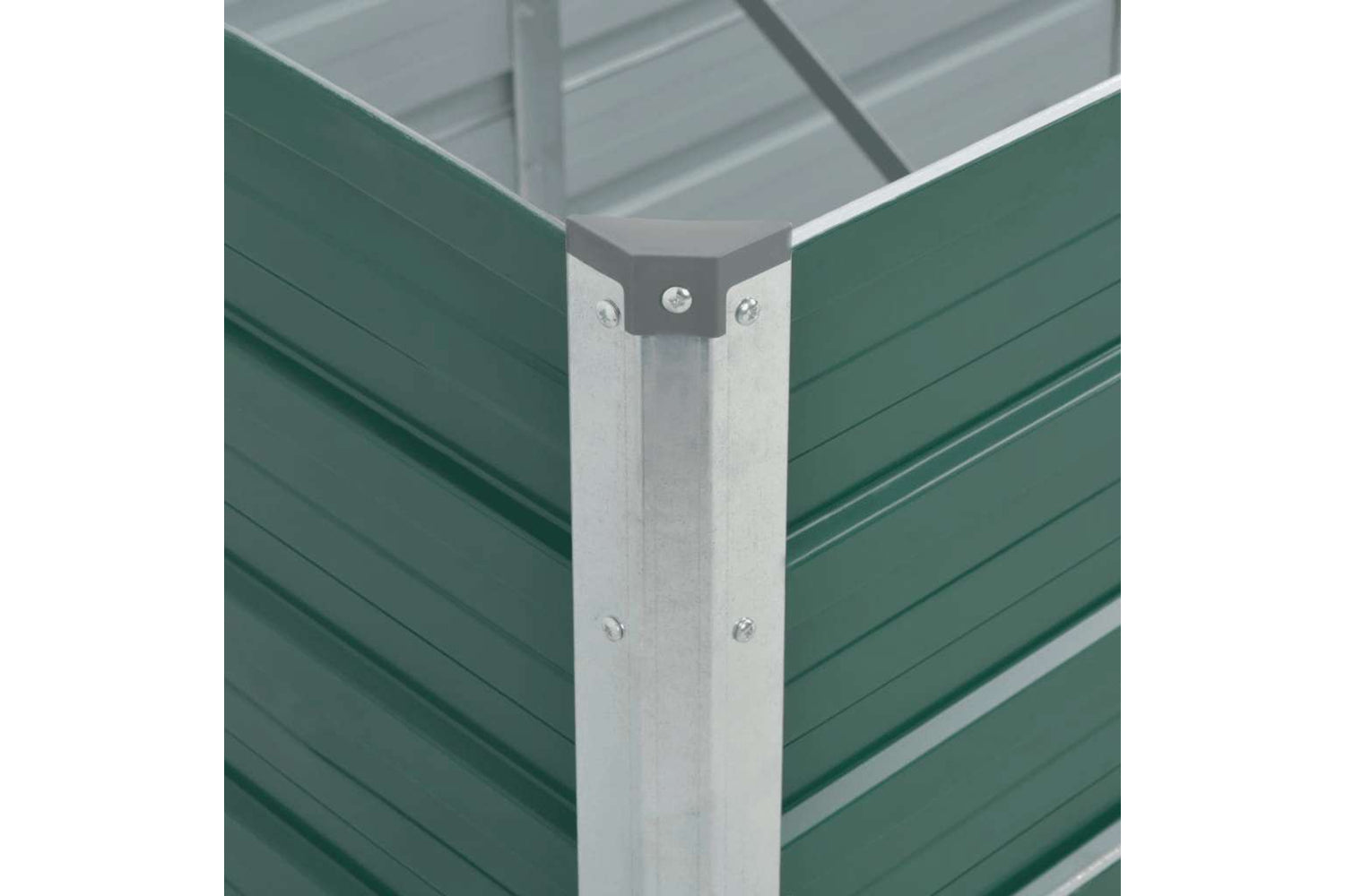 vidaXL 44847 Garden Raised Bed Galvanised Steel 320x80x45cm Green-5