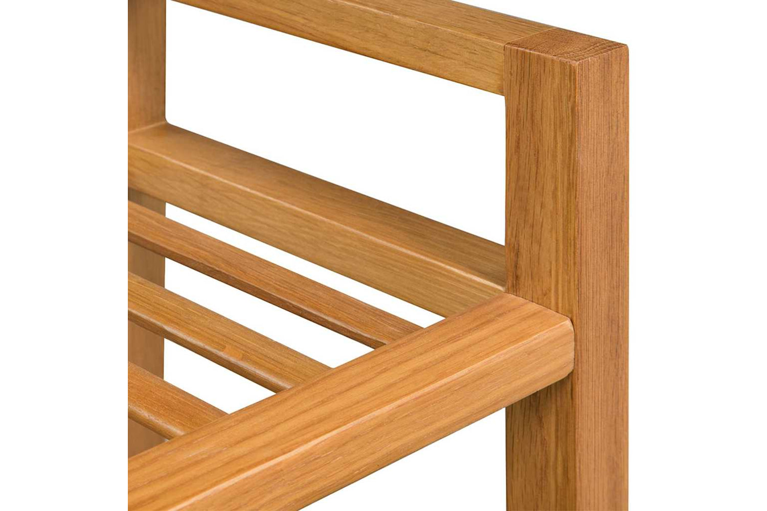 vidaXL 244208 Shoe Rack With 2 Shelves 50x27x40cm Solid Oak Wood-4