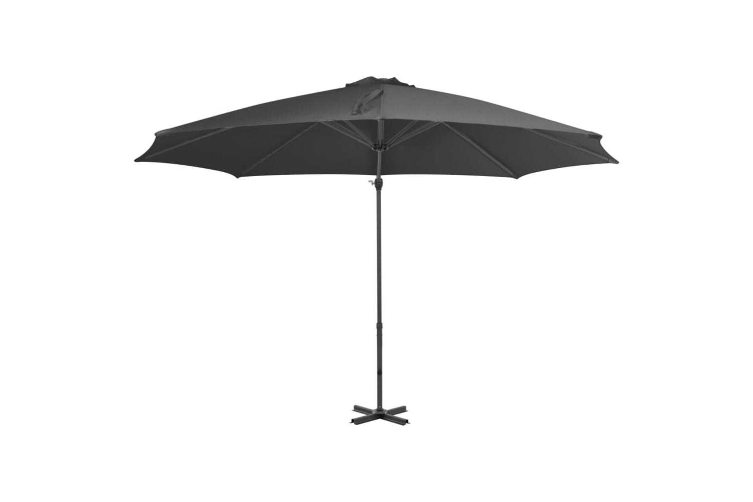 vidaXL 44622 Cantilever Umbrella With Aluminium Pole Anthracite 300cm-2