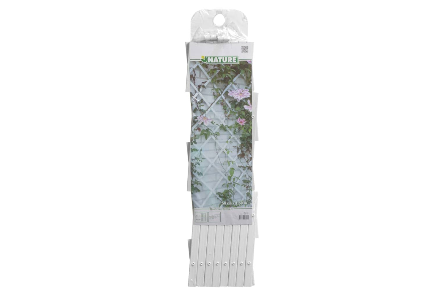 Nature 409350 Garden Trellis 100x200 Cm Pvc White 6040703-4